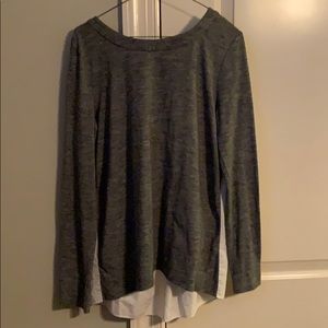 Loft mixed media sweater